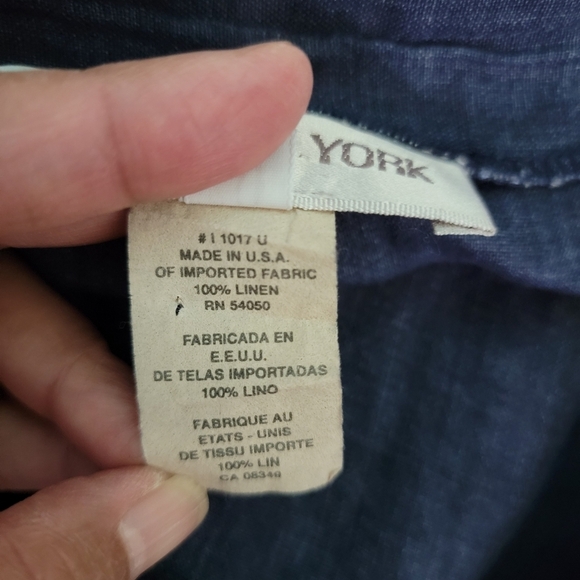 JONES NEW YORK Women Gray 100% Linen Straight Pants Sz 8 Business Casual USA - Picture 10 of 11